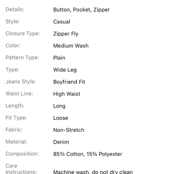 SHEIN EZwear Slant Pocket High‎ Waist Boyfriend Jeans - Picture 6 of 6